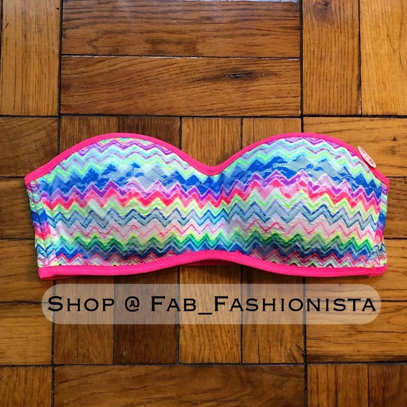 Victorias Secret colorful lace bandeau - Picture 1 of 6